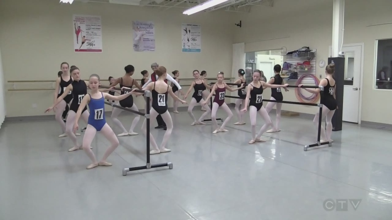 Aspiring professional ballerinas auditioned to get into Canada's National Ballet School when the National Audition Tour came to London on Saturday, Jan. 7, 2017. (Natalie Quinlan / CTV London)