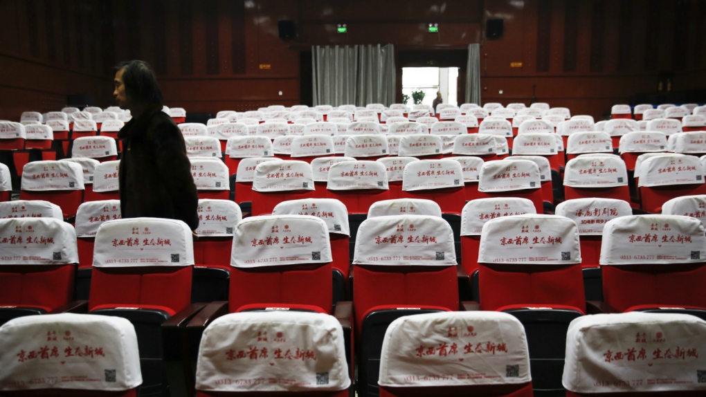 Cinemas sit empty in China