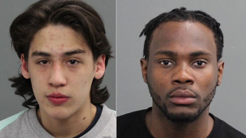 Police are searching for Marcus Gil (left) and Brightner Casseus in relation to a Centretown home invasion.