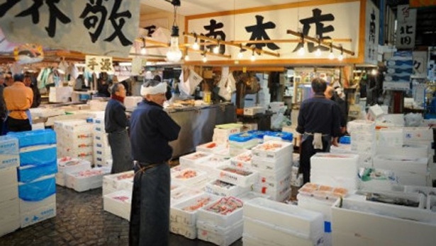 Tsukiji fish market 