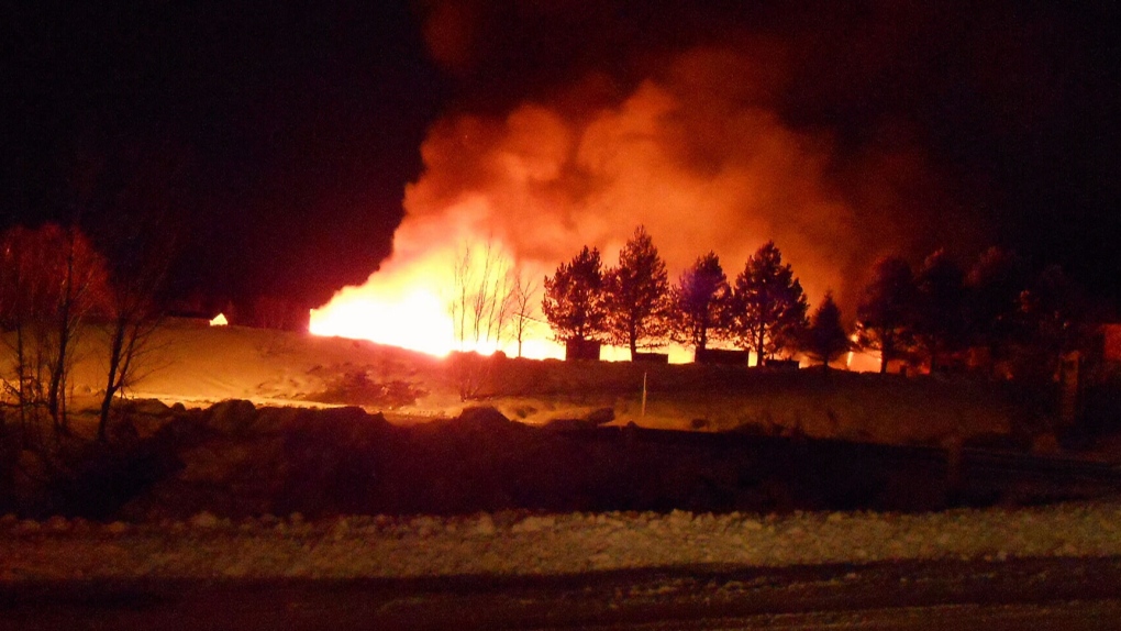 Fire in Milltown-Head of Bay d'Espoir