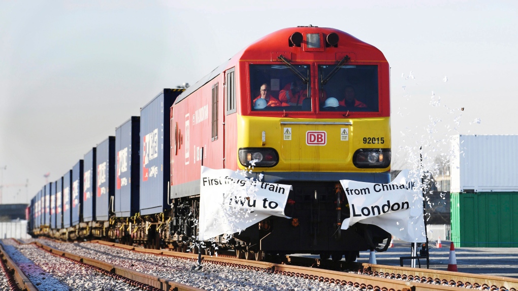 China to London freight train