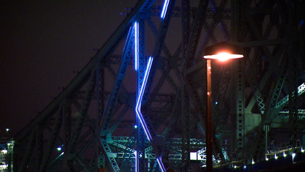 lights, Jacques Cartier Bridge