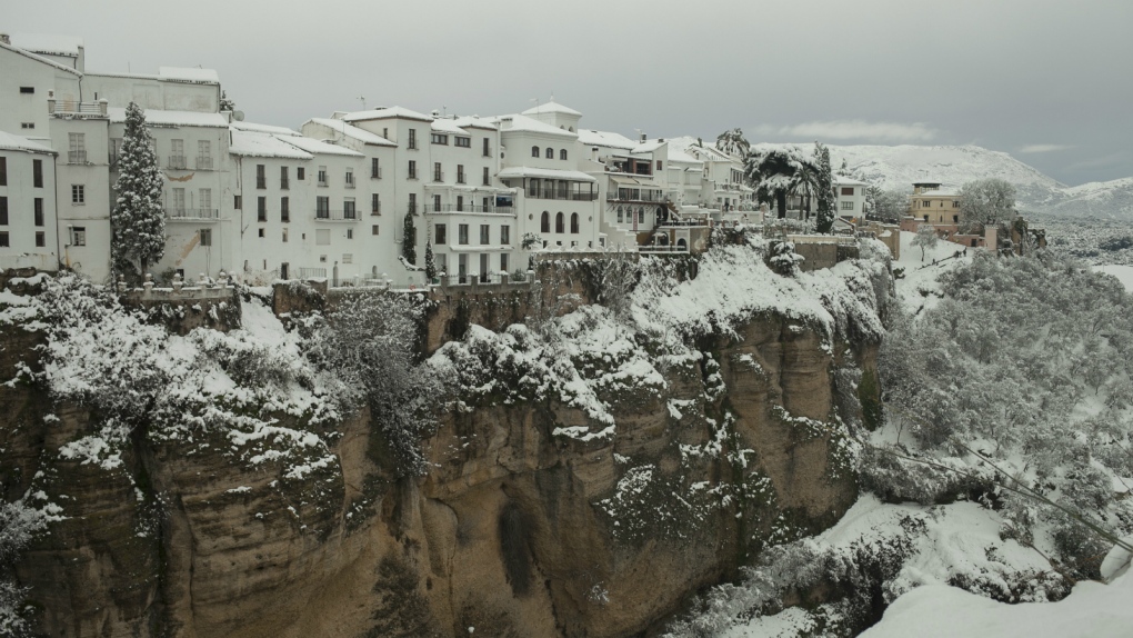 Spain hit by snow