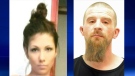 Janelle Umpherville and Jason Little are wanted on outstanding warrants.