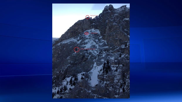 Mt. Lorette - Climber injured in fall