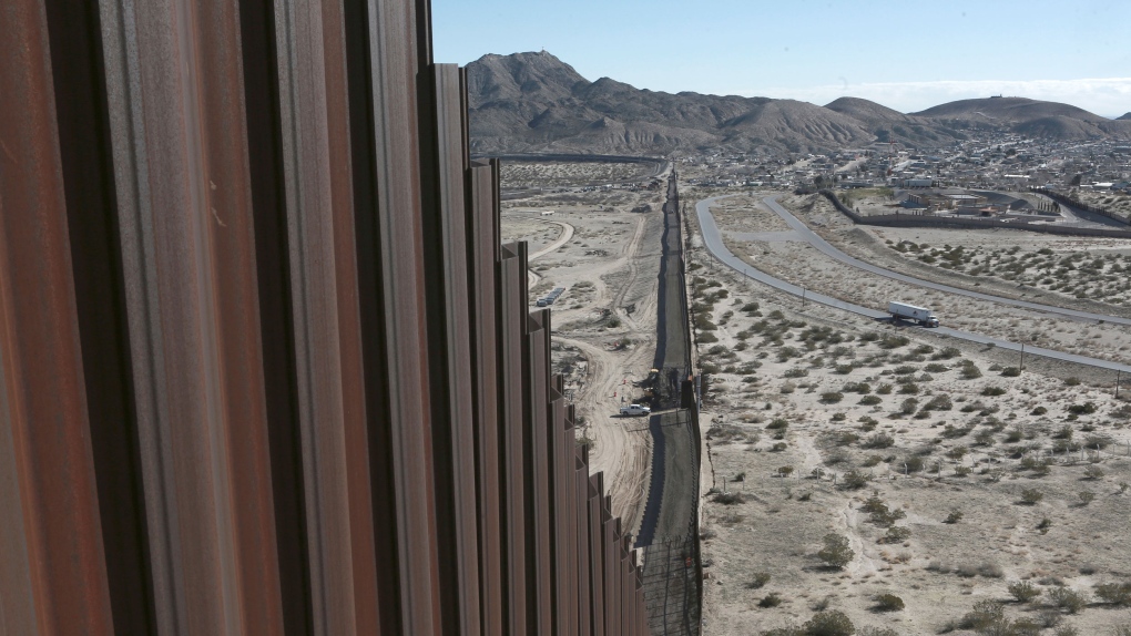 Mexico-US border fence