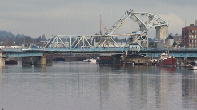 (File photo) Earlier this week, Seaspan Marine criticized the new Johnson Street Bridge in a leaked letter to Victoria City Hall. 