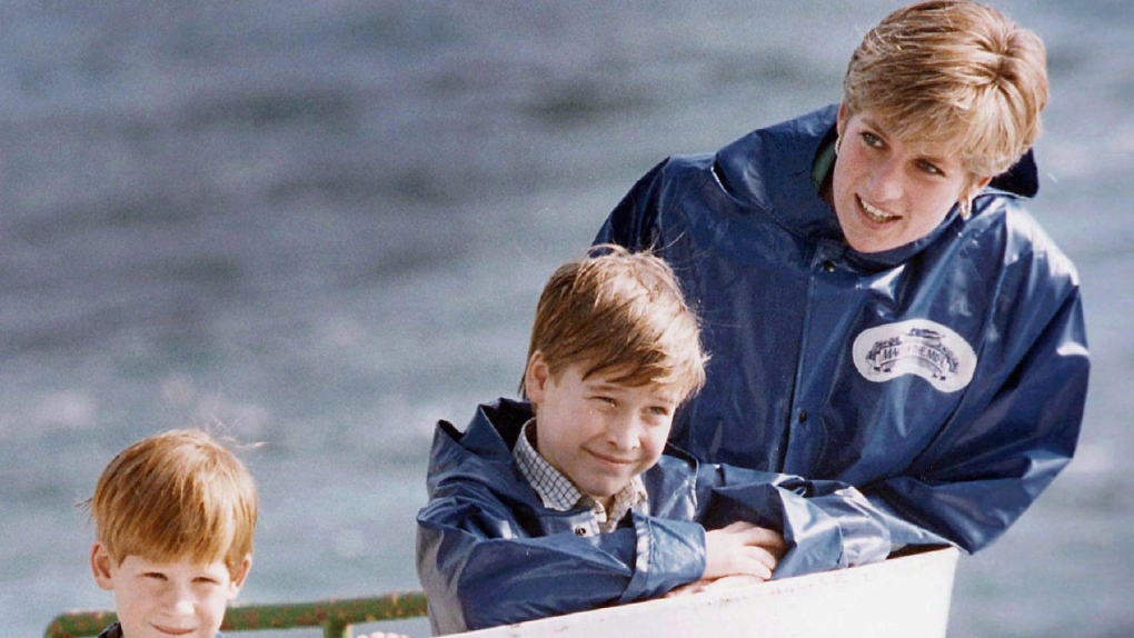 Princess Diana with sons