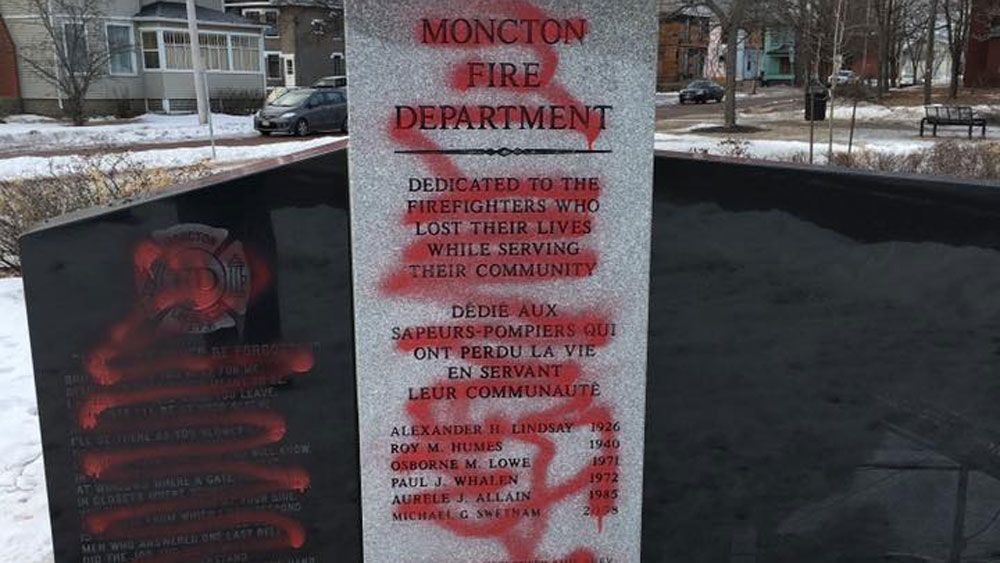 memorial vandalism