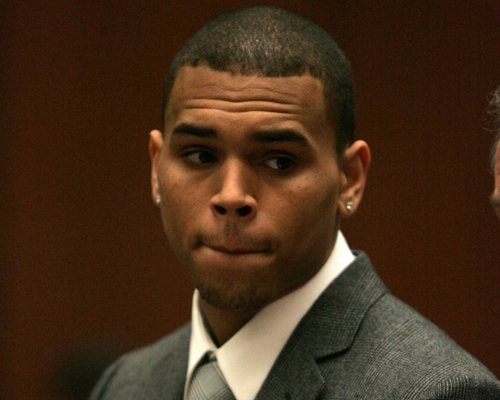 Chris Brown is seen during his arraignment on charges of assault on Thursday March 5, 2009, at the Los Angeles County Criminal Courts in downtown Los Angeles. (AP / Bob Chamberlin)