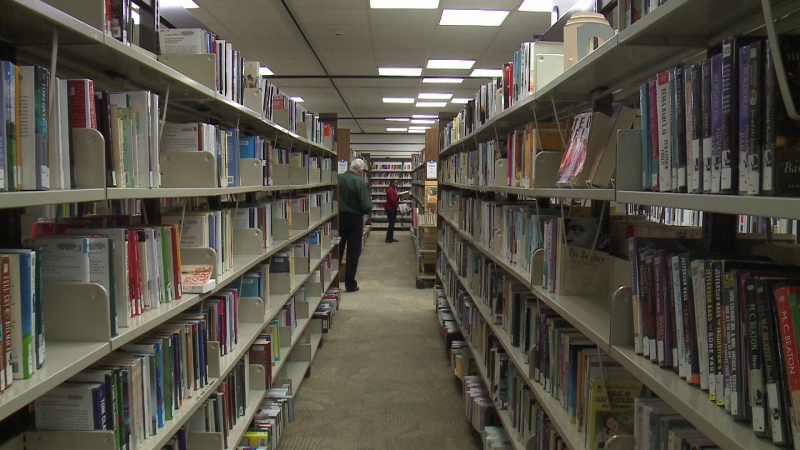 Ottawa residents peruse the aisles at the Ottawa Public Library. 