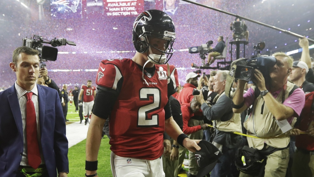 Matt Ryan leaves after Falcons lose to Patriots