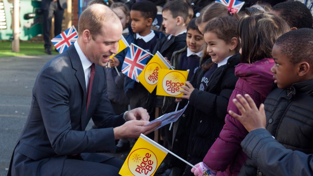 Prince William at Mitchell Brook Primary School
