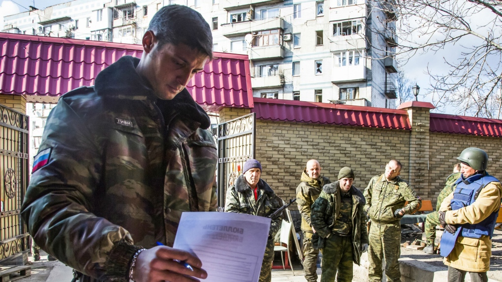 Rebel commander Mikhail Tolstykh in Ukraine