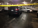 One person suffered critical injuries following a robbery in a parking garage in Brampton overnight. (Cam Woolley/ CP24)