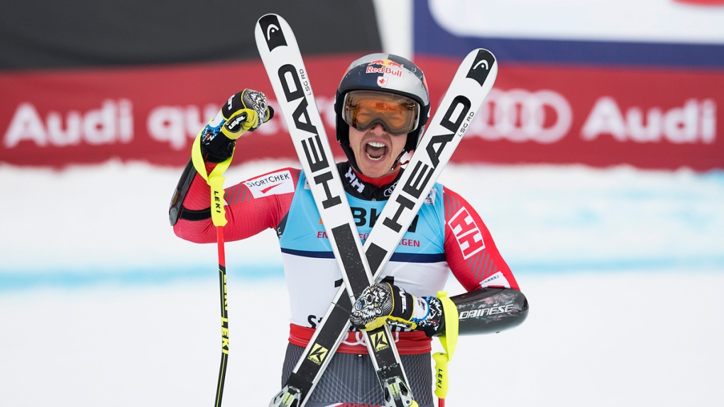 Erik Guay in St. Moritz, Switzerland