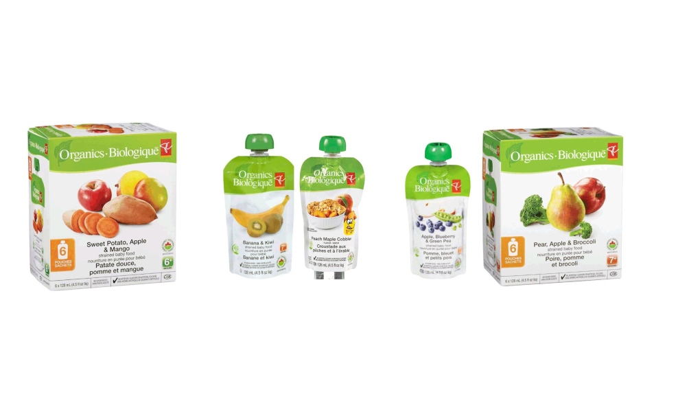 PC Organics brand baby food recall