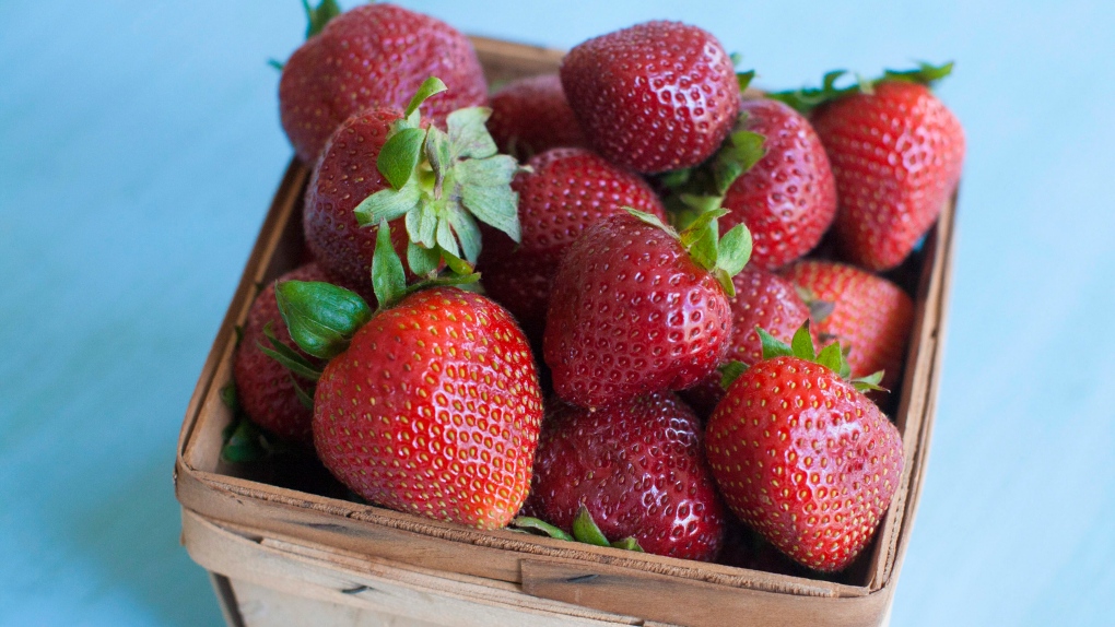 Strawberries food waste