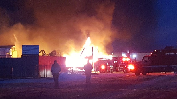 Fire at Flexible Solutions in Taber