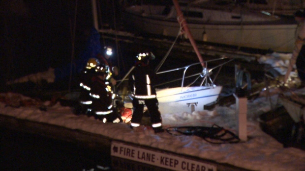 Melted snow causes boat to flood, sink in Comox marina - CTV Vancouver Island