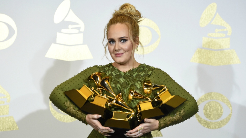 Adele sweeps Grammy Awards