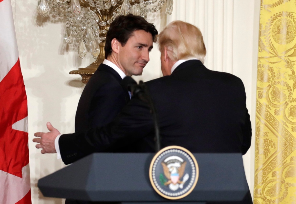 Justin Trudeau meets Donald Trump
