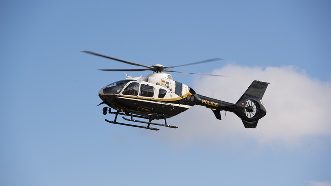An OPP helicopter appears in a file photo. (Supplied)