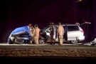 Hamilton police say one person is dead following a multi-vehicle crash late Tuesday night. (Andrew Collins/ CP24)