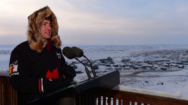 Prime Minister Justin Trudeau in Iqaluit