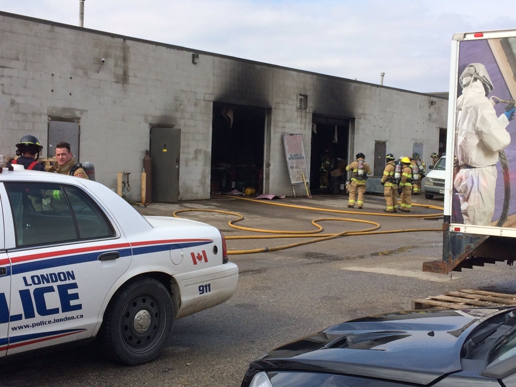 Industrial blaze on Wharncliffe Road
