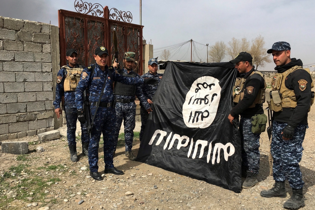 Iraqi police forces in western Mosul 