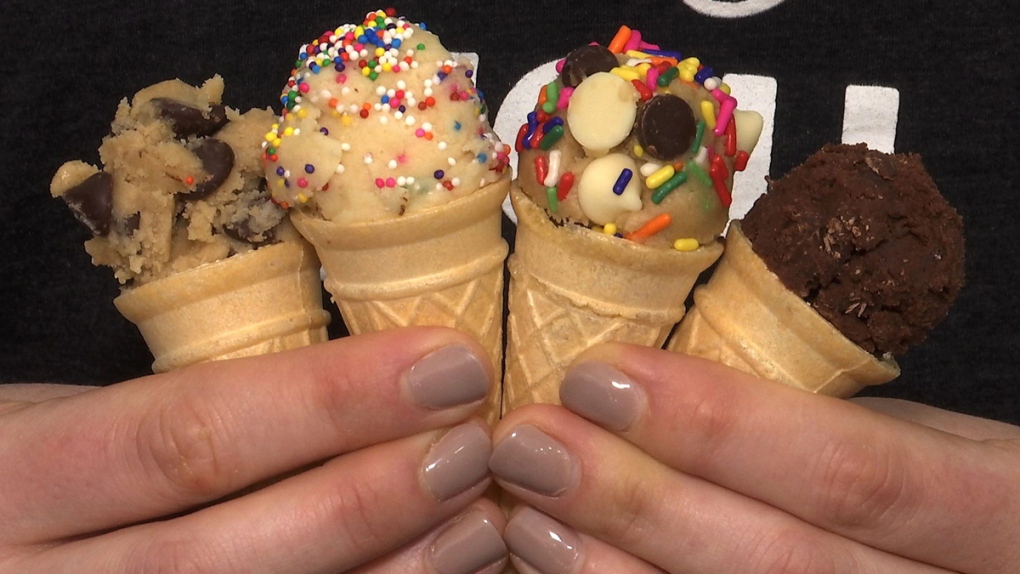 Cookie dough in cones at DO, NYC