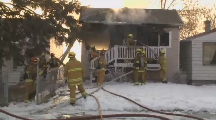 House fire on Argyle Street in Regina