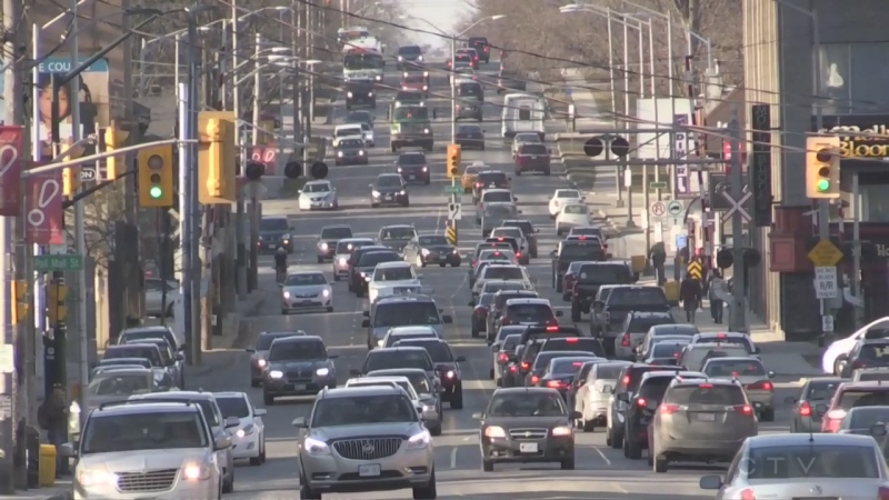 Traffic in London, Ont, on Monday, March 6, 2017. (Daryl Newcombe / CTV London)