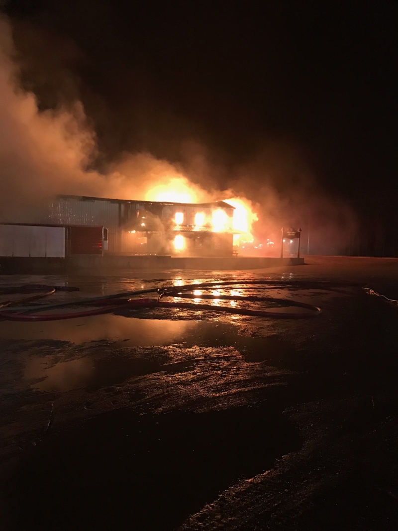 Flames rip through Tupling Farms Produce potato farm near Shelburne, Ont. causing millions of dollars in damage. 