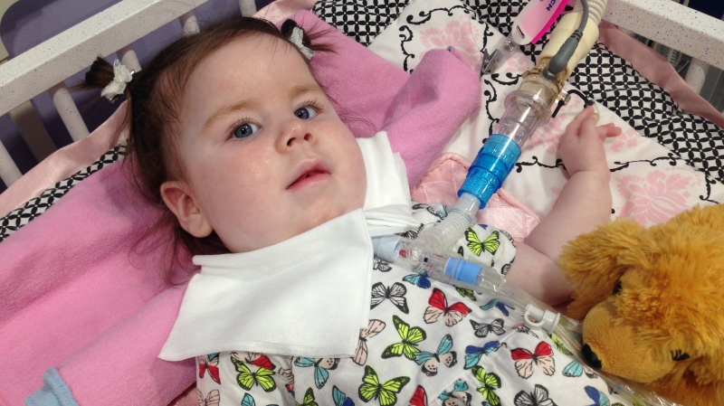 Lilah Lamont has SMA and is undergoing experimental treatment.