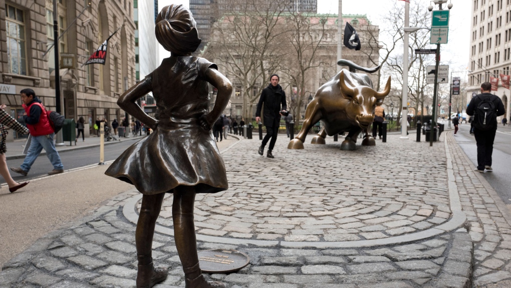 'Fearless Girl' faces the Wall Street bull