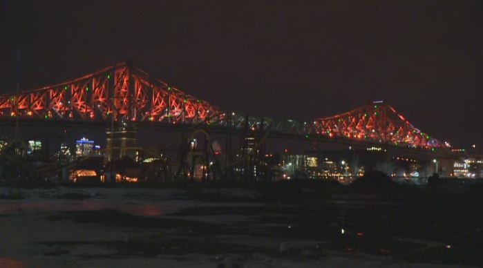 Lights on the Jacques-Cartier Bridge