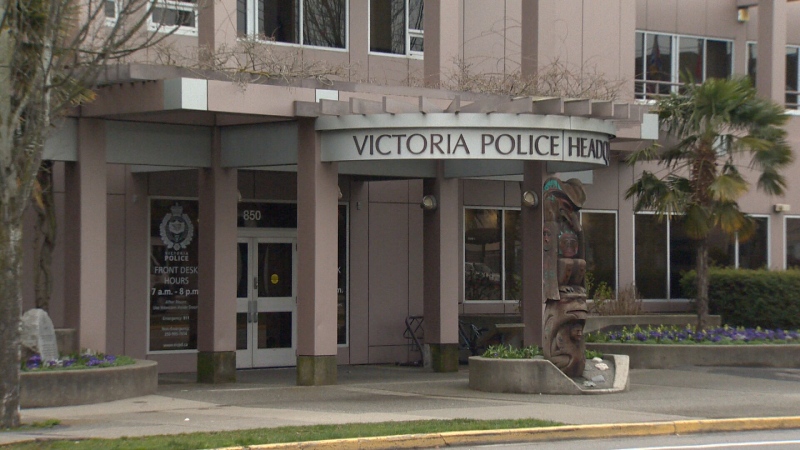The Victoria Police Department headquarters. (CTV News)