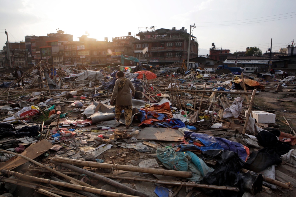 Nepal quake victims' shelter