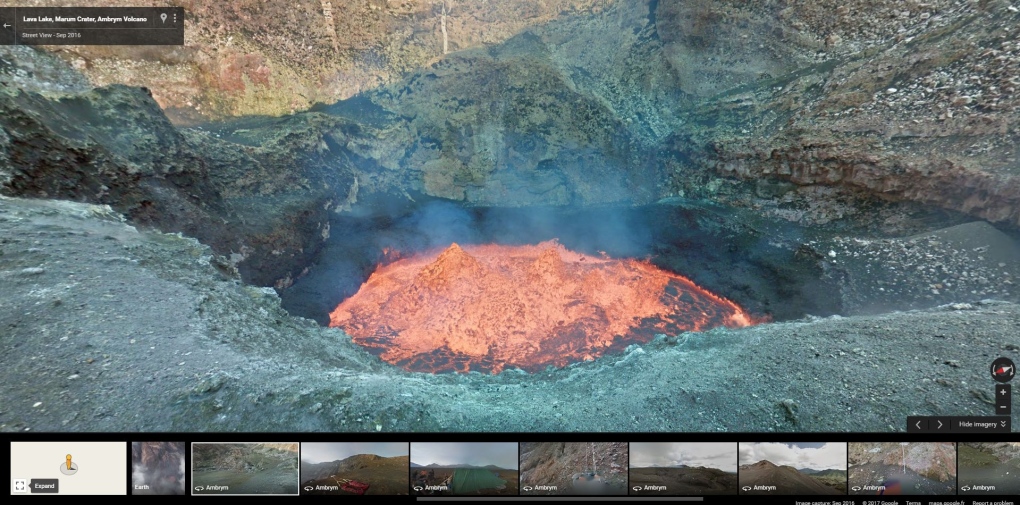 Google maps volcano pics 
