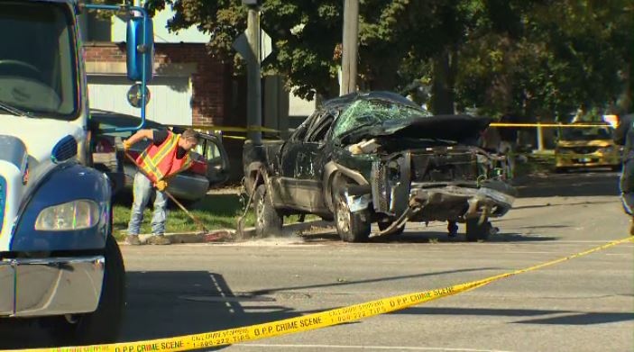 Ashley Lerno, 18, was killed in a collision at Colborne and Gilkison streets in Brantford. Her car was hit by a pickup truck that was trying to get away from police.