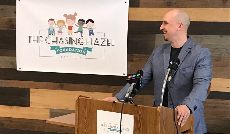 Matt and Stephanie Seguin have launched the "Chasing Hazel Foundation" in Windsor, Ont., on Monday, March 20, 2017. (Angelo Aversa / CTV Windsor)