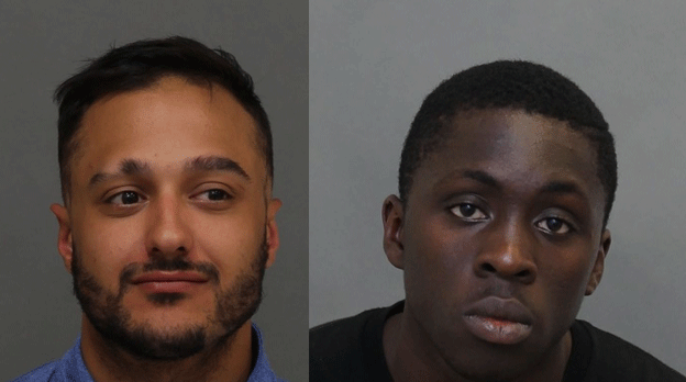 Tristan Cain, 24, (left) and Daniel Ofori, 24, (right) are shown in these handout photos. The pair are facing charges in connection with a robbery investigation. (Toronto Police Service)