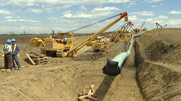 Keystone pipeline construction