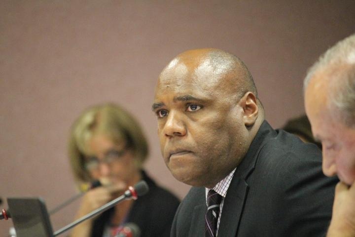 Ward 2 Councillor John Elliot at Windsor City Council, October 3rd, 2016: (Photo by AM800's Kristylee Varley)