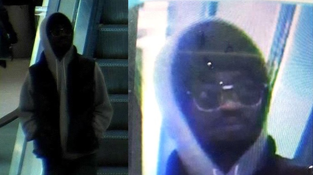 Suspect in Rideau Street stabbing on Saturday, Apr. 1, 2017 is described as a black male with tinted glasses and a goatee. (Ottawa Police)