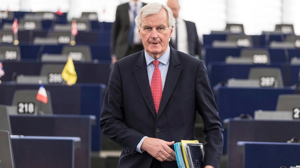 Michel Barnier in Strasbourg, France