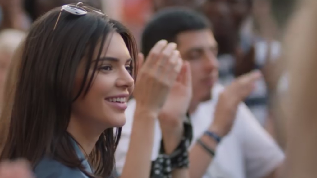Kendall Jenner is seen in a Pepsi ad